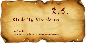 Király Viviána névjegykártya