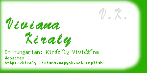 viviana kiraly business card